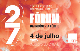 A inovação veste-se de tecnologia! A Mind é patrocinadora oficial do Fórum da Indústria Têxtil 2025.